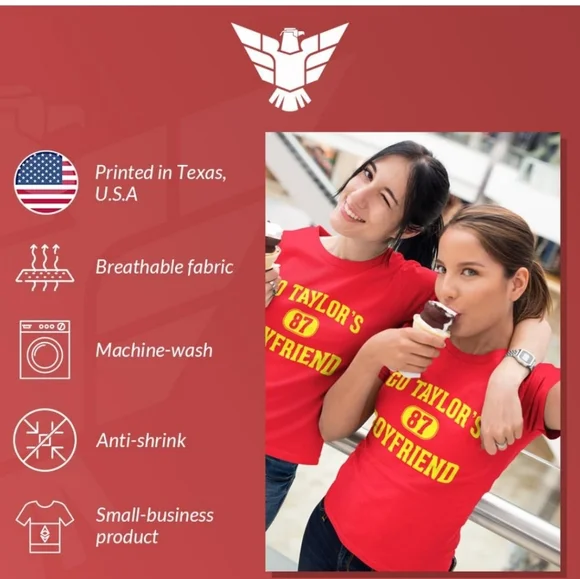 Go Taylor's Boyfriend #87 T-Shirt - Picture 7 of 9